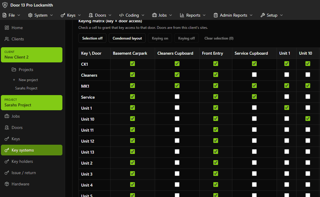 Locksmith Software: Door 13