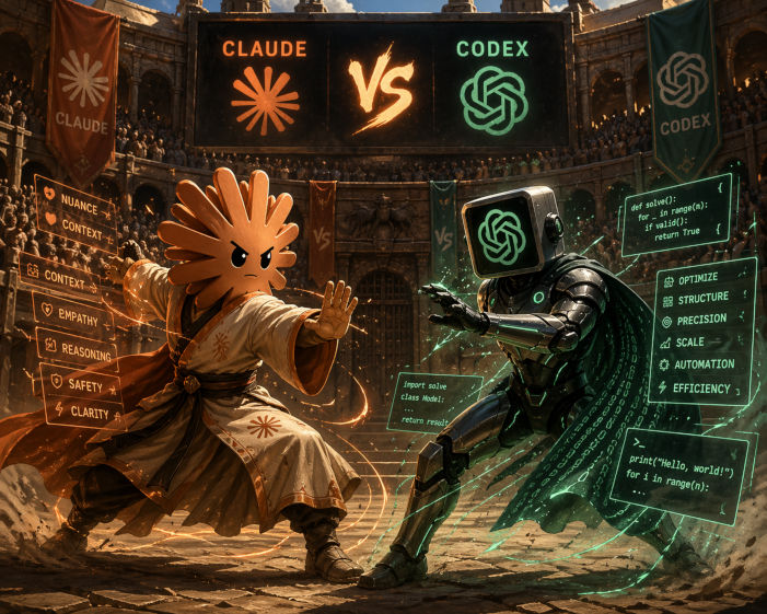 Claude vs Codex in an arena