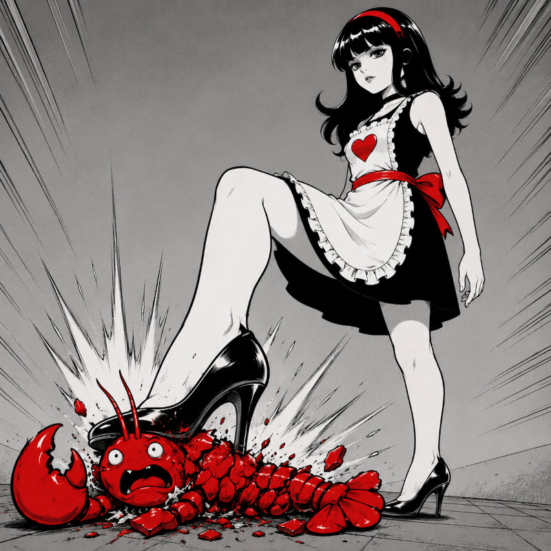 Hermes Crushing a crab